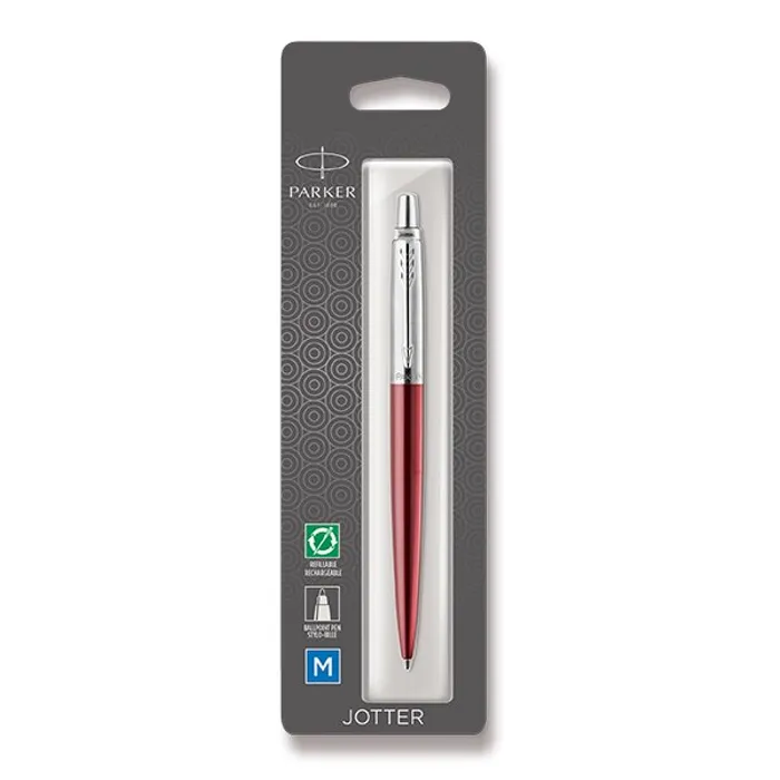 Główne zdjęcie produktu Parker Jotter Kensington Red CT kuličková tužka, blistr
