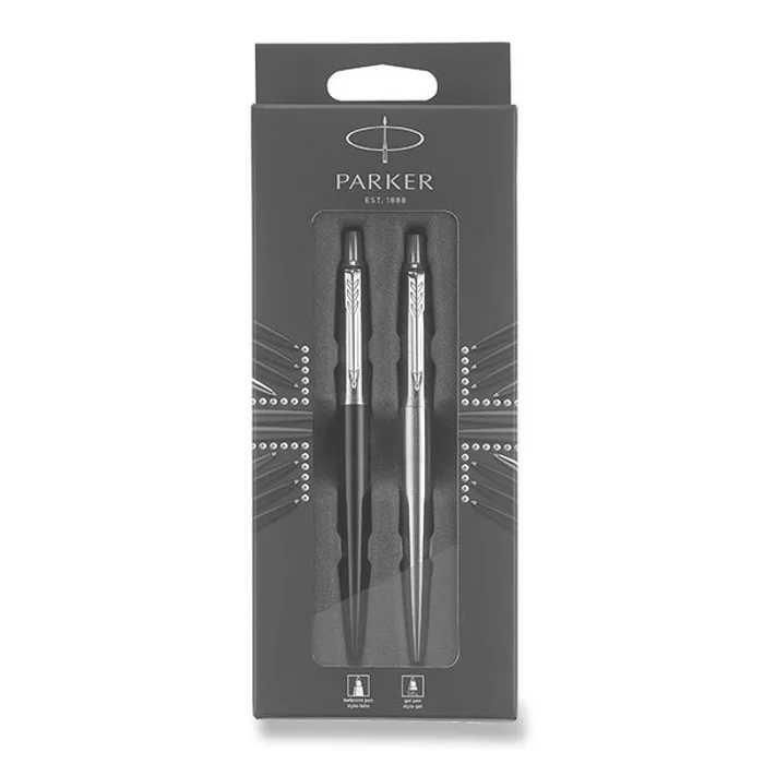 Główne zdjęcie produktu Parker Jotter Stainless Steel a Royal Blue CT kuličková tužka, blistr, 2 ks