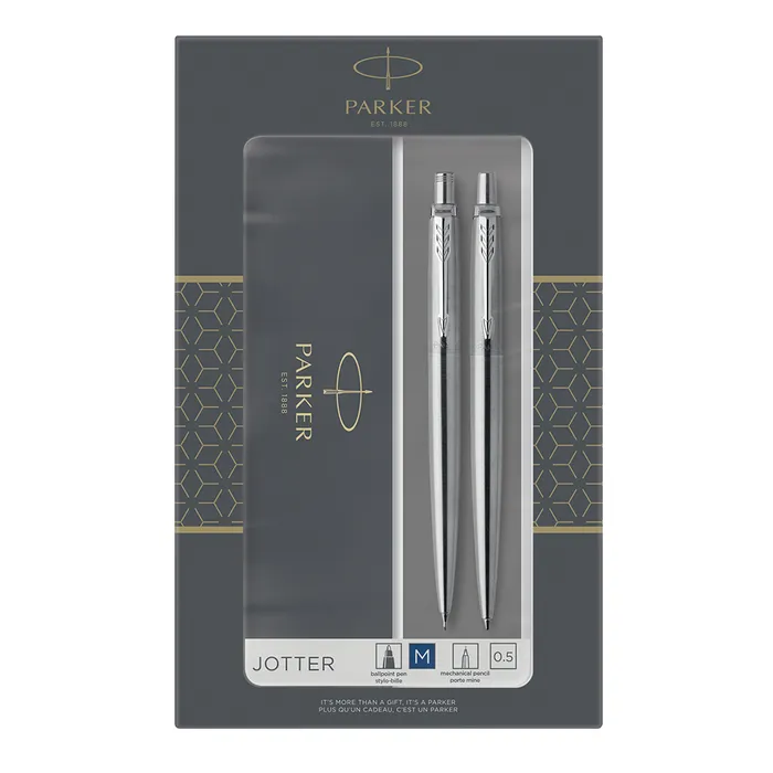 Główne zdjęcie produktu Parker Jotter Stainless Steel CT sada kuličková a mechanická tužka