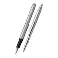 Następne zdjęcie produktu Zestaw długopisu i wiecznego pióra Parker Jotter Stal nierdzewna CT