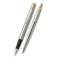 Następne zdjęcie produktu Zestaw Pióro Wieczne i Długopis Parker Jotter Stal Nierdzewna GT