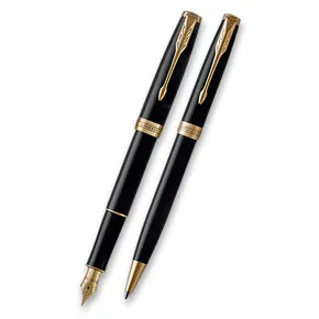 Zestaw pióro wieczne i długopis Parker Sonnet Black GT