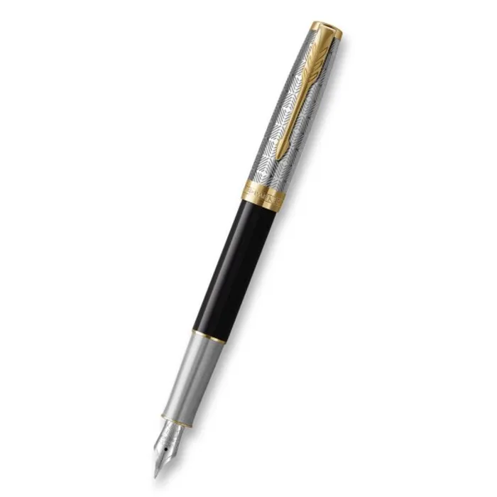 Główne zdjęcie produktu Parker Sonnet Premium Metal Black GT hrot M