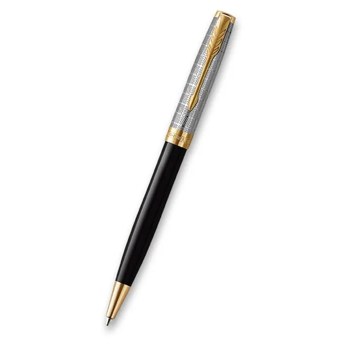 Główne zdjęcie produktu Parker Sonnet Premium Metal Black GT kuličková tužka