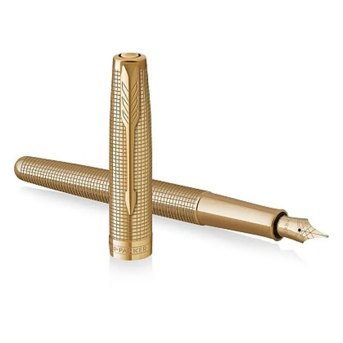 Główne zdjęcie produktu Parker Sonnet SE Ciselé GT 18K plnicí pero, hrot F