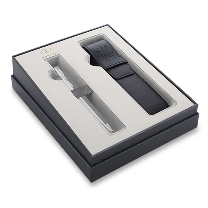 Główne zdjęcie produktu Parker Sonnet Stainless Steel CT kuličková tužka, dárková sada s pouzdrem