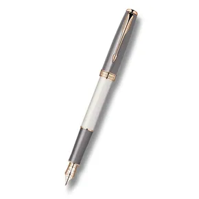 Parker Sonnet Subtle Grey Pearl 18K plnící pero, hrot F