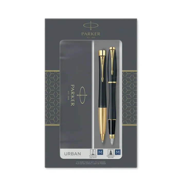 Główne zdjęcie produktu Parker Urban Matt Black CT sada plnicí pero a kuličková tužka