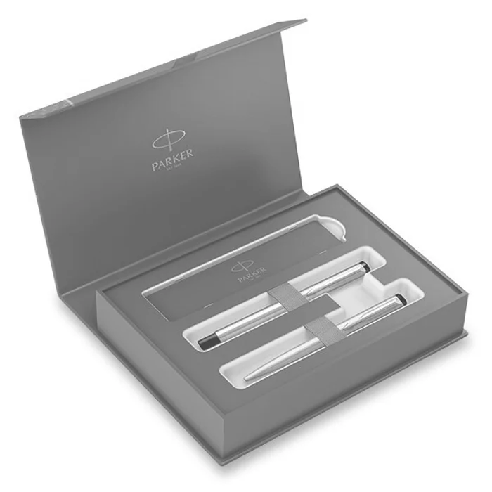 Główne zdjęcie produktu Parker Vector Stainless Steel sada plnicí pero a kuličkové pero