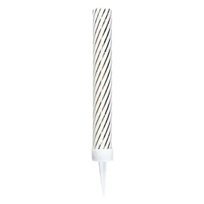 Fontanna tortowa 12 cm – złote paski