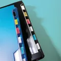 Następne zdjęcie produktu Taśma, 12 mm x 7 m, DYMO „D1”, niebiesko-czarna