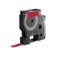 Następne zdjęcie produktu Taśma 9 mm x 7 m DYMO D1, czerwono-czarna
