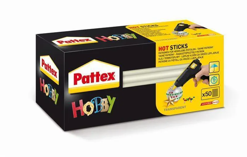Główne zdjęcie produktu Pásky do tavné pistole, 1 kg, HENKEL "Pattex Hot Melt"