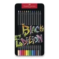 Kredka Black Edition, blaszane pudełko 12 szt. Faber-Castell 116413