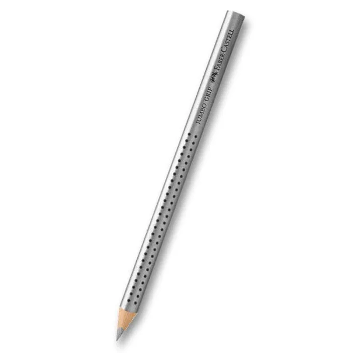 Główne zdjęcie produktu Pastelka Colour Grip Jumbo Metallic stříbrná