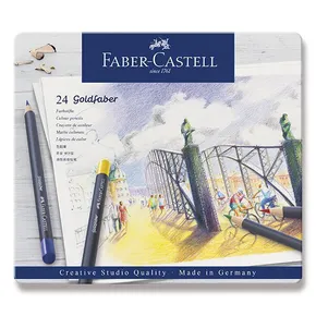 Faber-Castell 114724 Goldfaber kredka, blaszane pudełko 24 szt