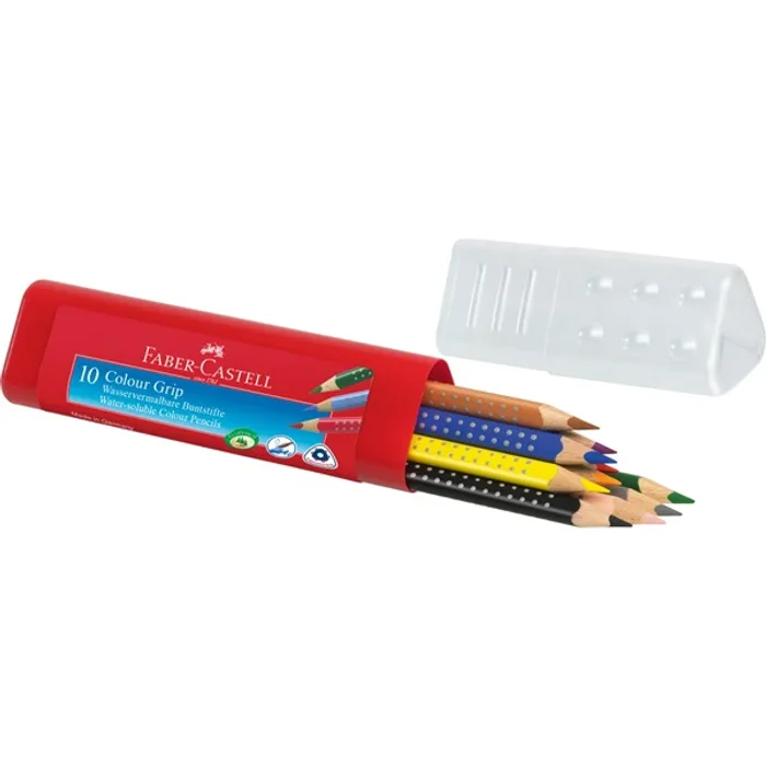 Główne zdjęcie produktu Pastelka Grip 2001 pap.krabička 8ks+2ks tužka Grip 2001 Faber Castell