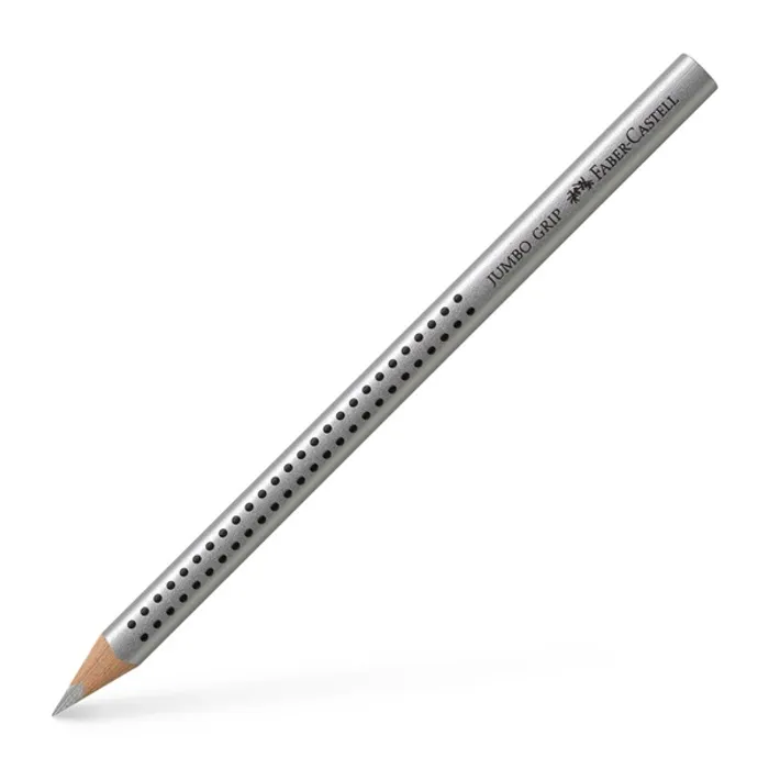 Główne zdjęcie produktu Pastelka Jumbo Grip stříbrná Faber Castell 110982