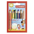 Kredka, pióro wieczne i wosk w jednym Zestaw STABILO woody 3 w 1 - 6 szt.