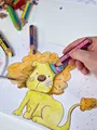 Pastelka, vodovka & voskovka v jednom STABILO woody 3 in 1 duo - žlutá/azurová modrá