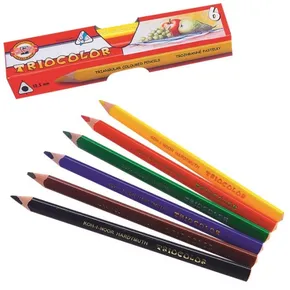 Kredki 3151/6 trójkątne mocne lakierowane KOH-I-NOOR