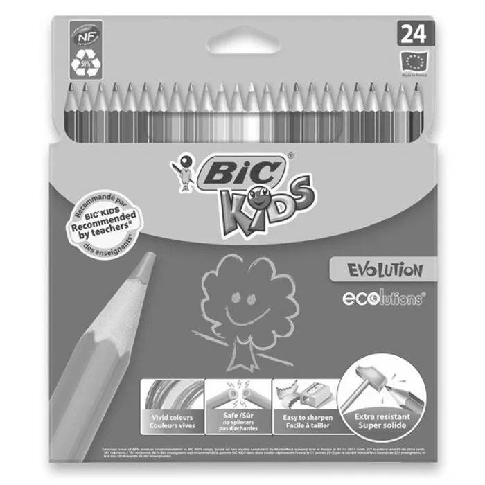 Główne zdjęcie produktu Pastelky Bic Kids Evolution 24 barev
