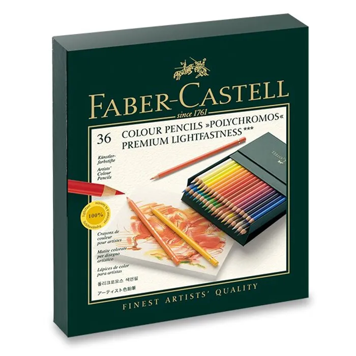 Główne zdjęcie produktu Pastelky Faber-Castell 110038 Polychromos studio box, 36 ks