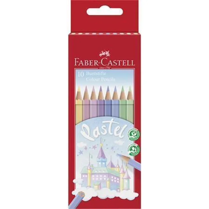 Główne zdjęcie produktu Pastelky Faber-Castell 111211 Pastel 10 barev
