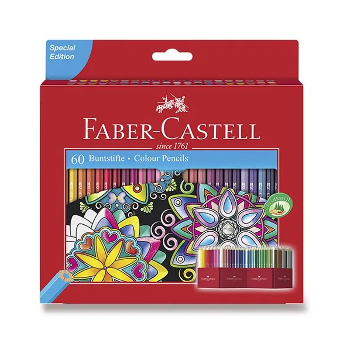 Główne zdjęcie produktu Pastelky Faber-Castell 111260 60 barev