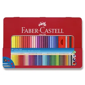 Kredki Faber-Castell 112448 Grip 2001 blaszane pudełko, 48 kolorów