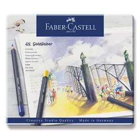 Kredki Faber-Castell 114748 Goldfaber blaszane pudełko, 48 kolorów