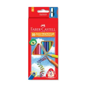 Kredki Faber-Castell 116510 Junior Trójkątne 10 kolorów + temperówka