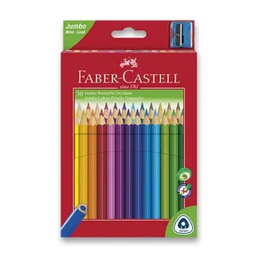 Kredki Faber-Castell 116530 Junior Trójkątne 30 kolorów + temperówka