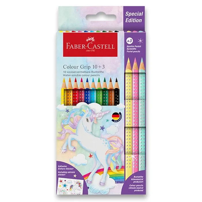 Główne zdjęcie produktu Pastelky Faber-Castell 201542 Colour Grip Unicorn souprava, 13 ks