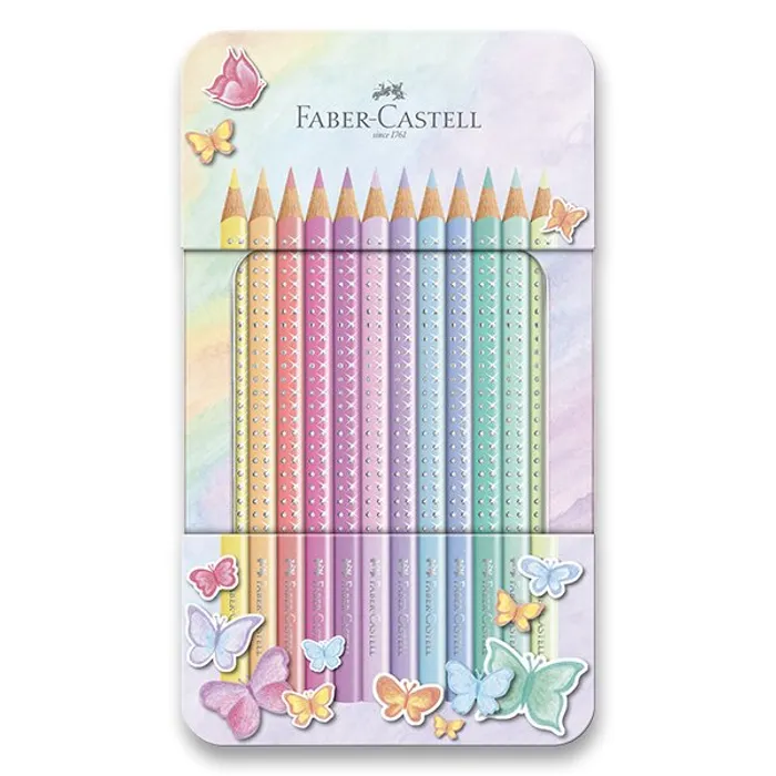 Główne zdjęcie produktu Pastelky Faber-Castell 201910 Sparkle 12 barev