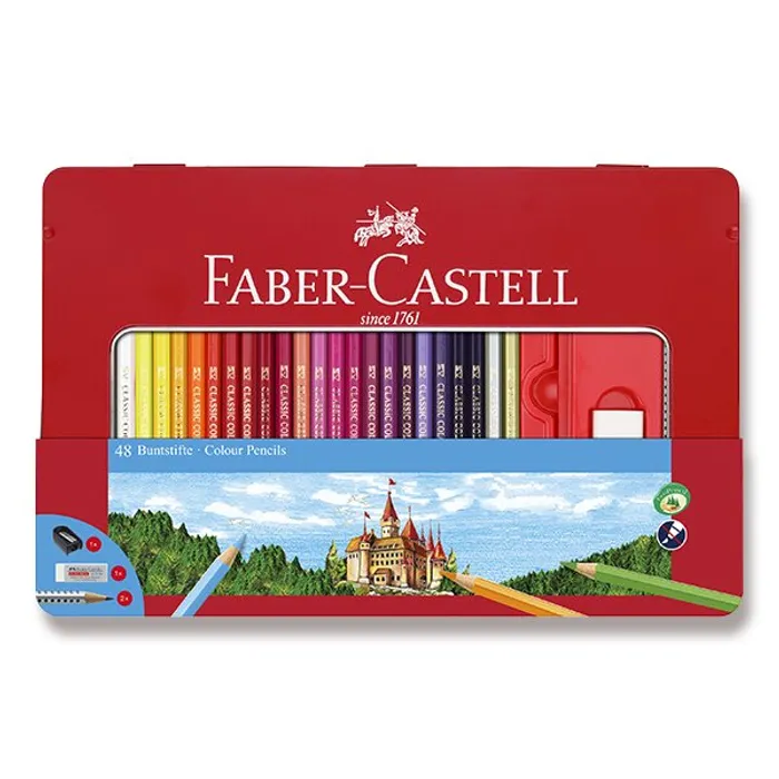 Główne zdjęcie produktu Pastelky Faber-Castell 48 barev + příslušenství 115888