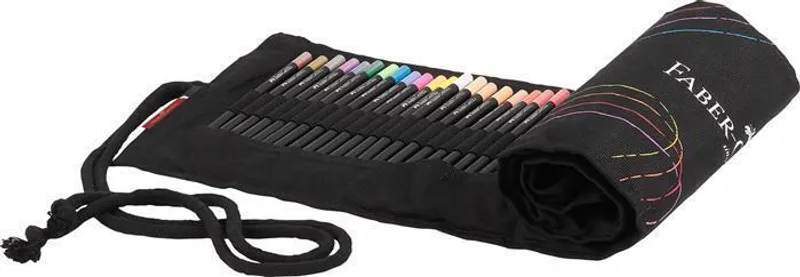 Główne zdjęcie produktu Pastelky Faber-Castell Black Edition rolovací pouzdro, 72 ks