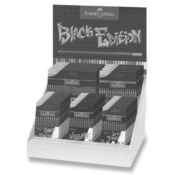 Główne zdjęcie produktu Pastelky Faber-Castell Black Edition stojánek, 44 ks
