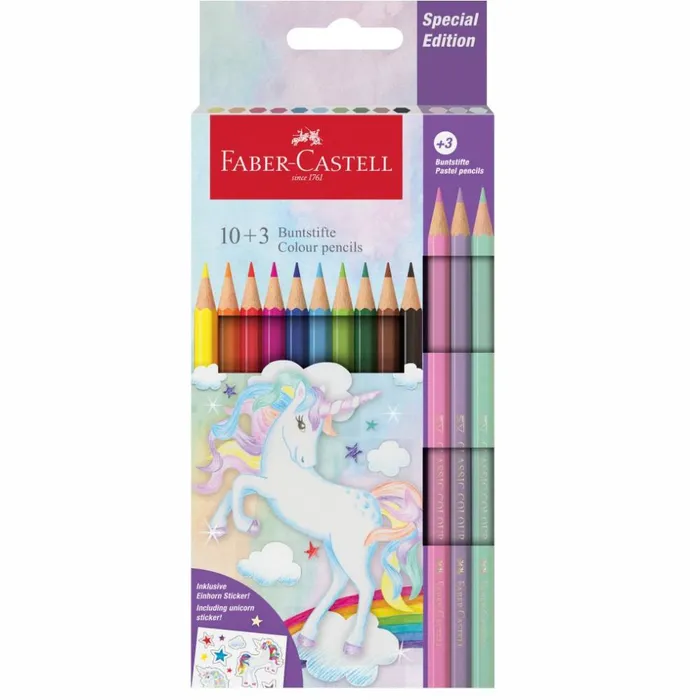 Główne zdjęcie produktu Pastelky Faber-Castell Classic Colour Unicorn 13 barev