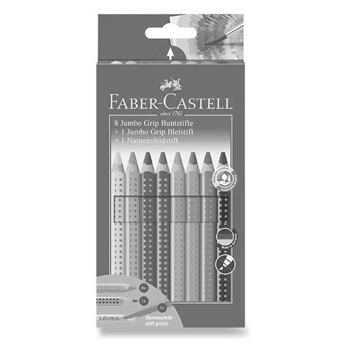 Główne zdjęcie produktu Pastelky Faber-Castell Colour Grip Jumbo 10 barev