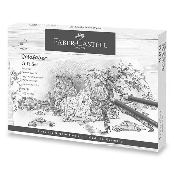 Główne zdjęcie produktu Pastelky Faber-Castell Goldfaber dárková sada, 23 ks