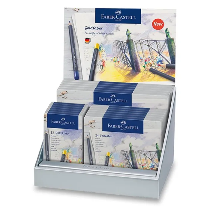 Główne zdjęcie produktu Pastelky Faber-Castell Goldfaber stojánek, 19 ks