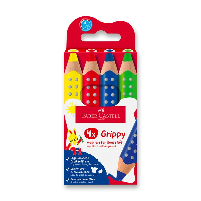 Główne zdjęcie produktu Pastelky Faber-Castell Grippy [4 ks]