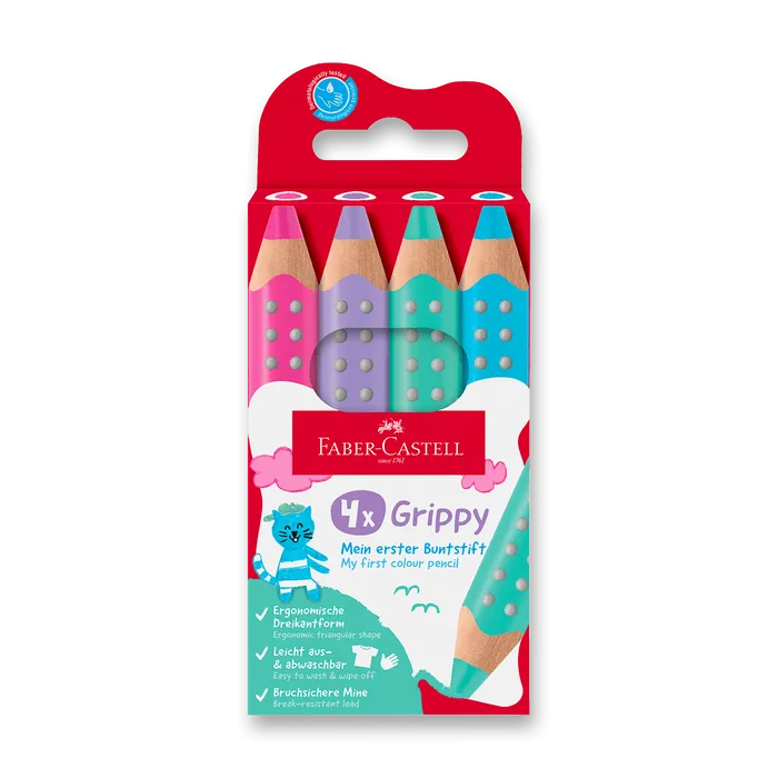 Główne zdjęcie produktu Pastelky Faber-Castell Grippy Pastel [4 ks]