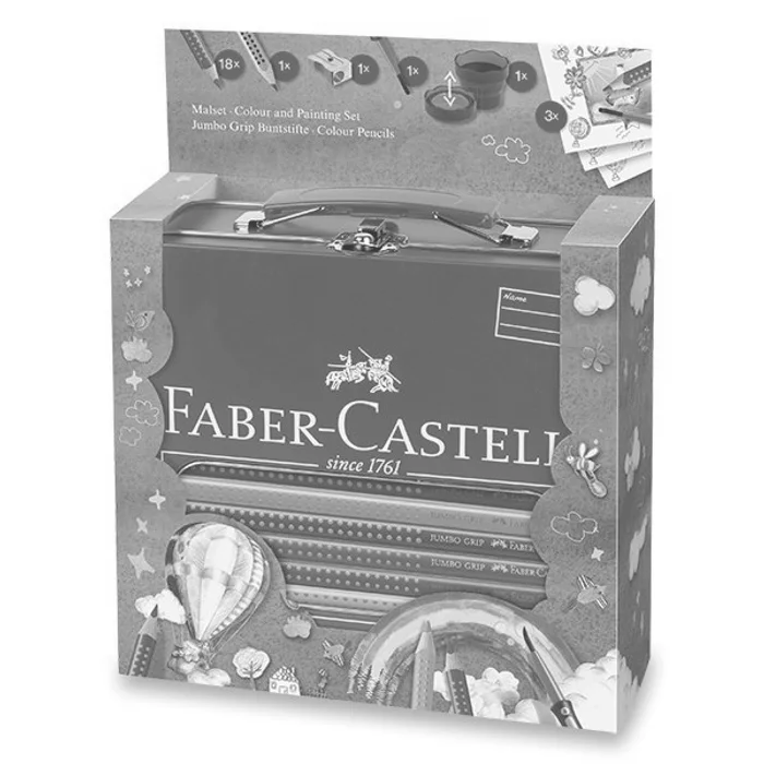 Główne zdjęcie produktu Pastelky Faber-Castell Jumbo Grip Balon, 18 ks