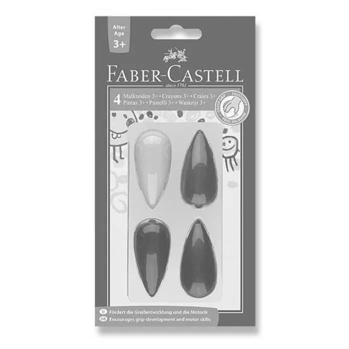 Główne zdjęcie produktu Pastelky Faber-Castell plastové 4 barvy