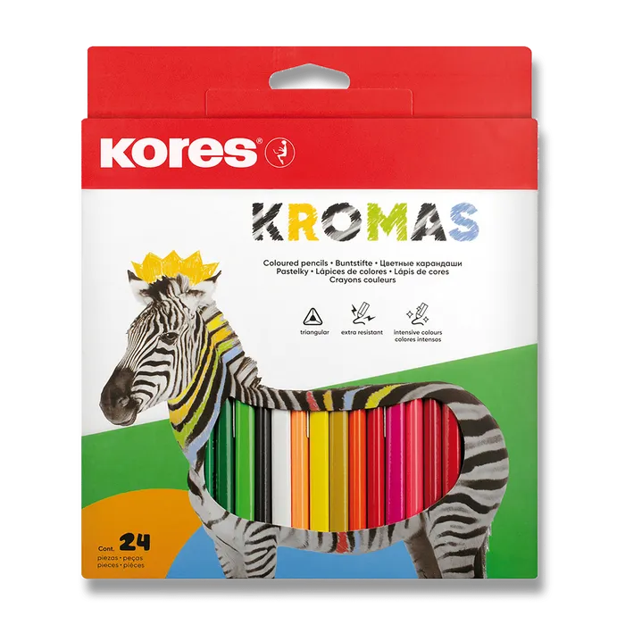 Główne zdjęcie produktu Pastelky Kores Kromas 24 barev