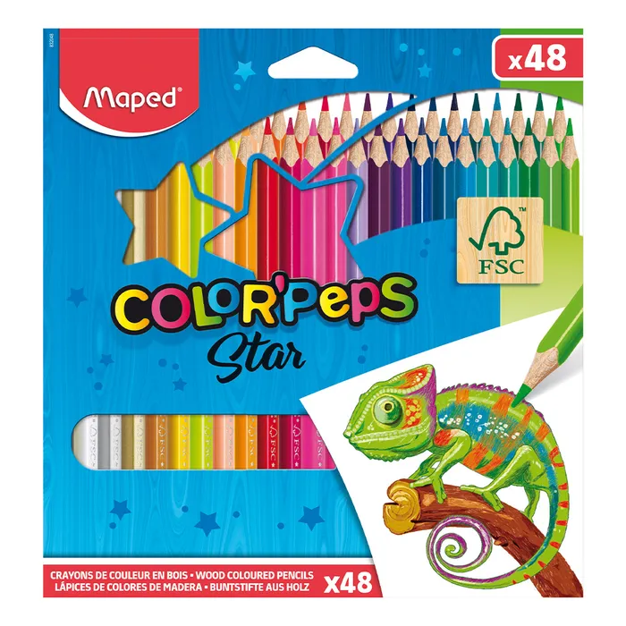 Główne zdjęcie produktu Pastelky Maped Color‘ Peps, 48 barev