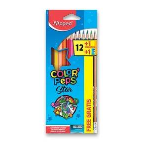 Kredki Maped Color'Peps 12 kolorów + temperówka i grafitowa kredka