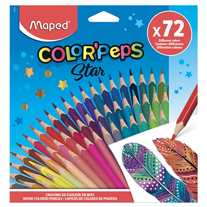Główne zdjęcie produktu Pastelky Maped Color'Peps 72 barev